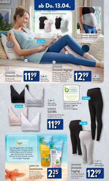 thumbnail - UP2FASHION Umstands-Leggings Verschiedene Material- zusammensetzungen; S–XL; 2er-Set