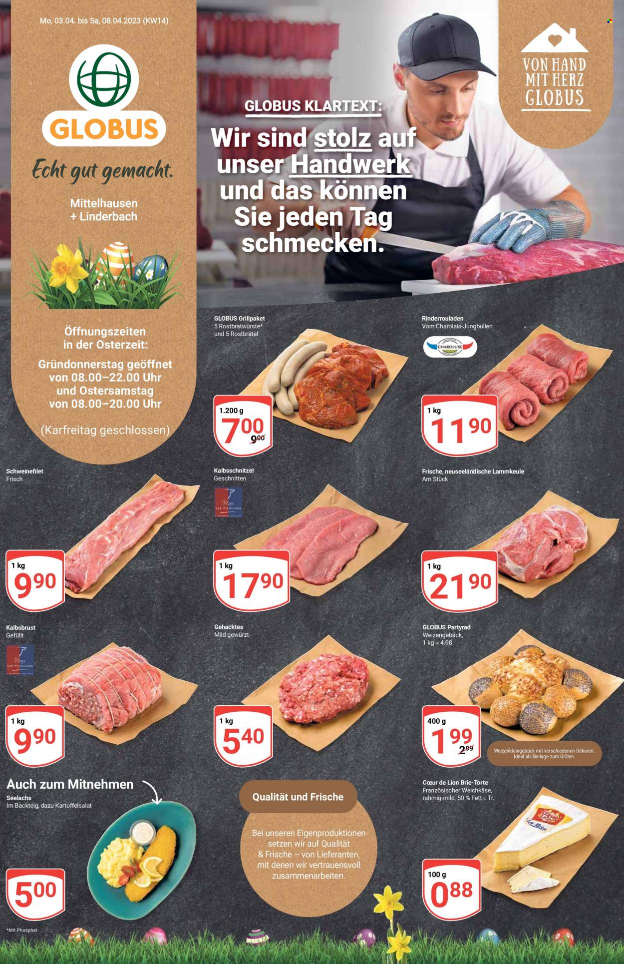 Globus Prospekte  - 3.04.2023 - 8.04.2023. Seite 1