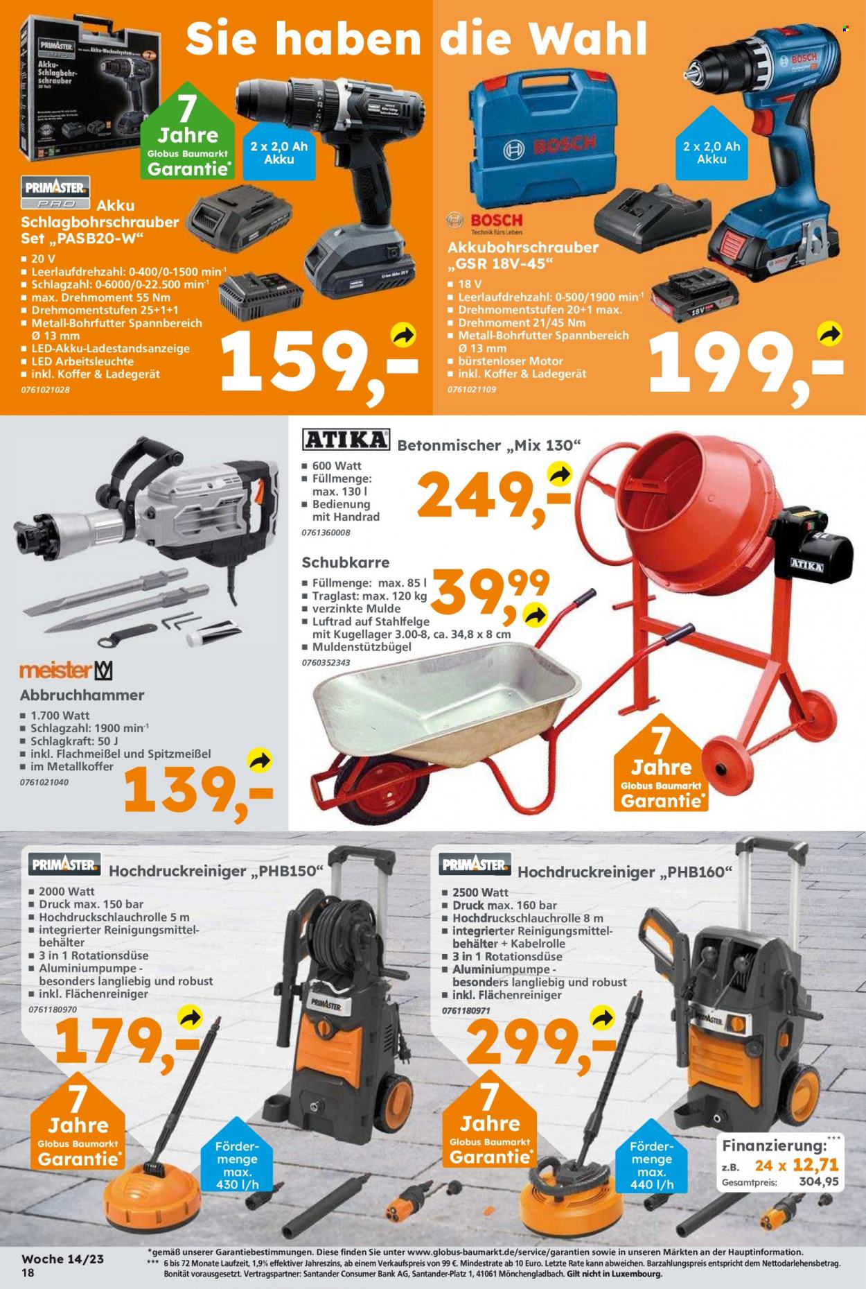 Globus Baumarkt Prospekte  - 3.04.2023 - 8.04.2023. Seite 18