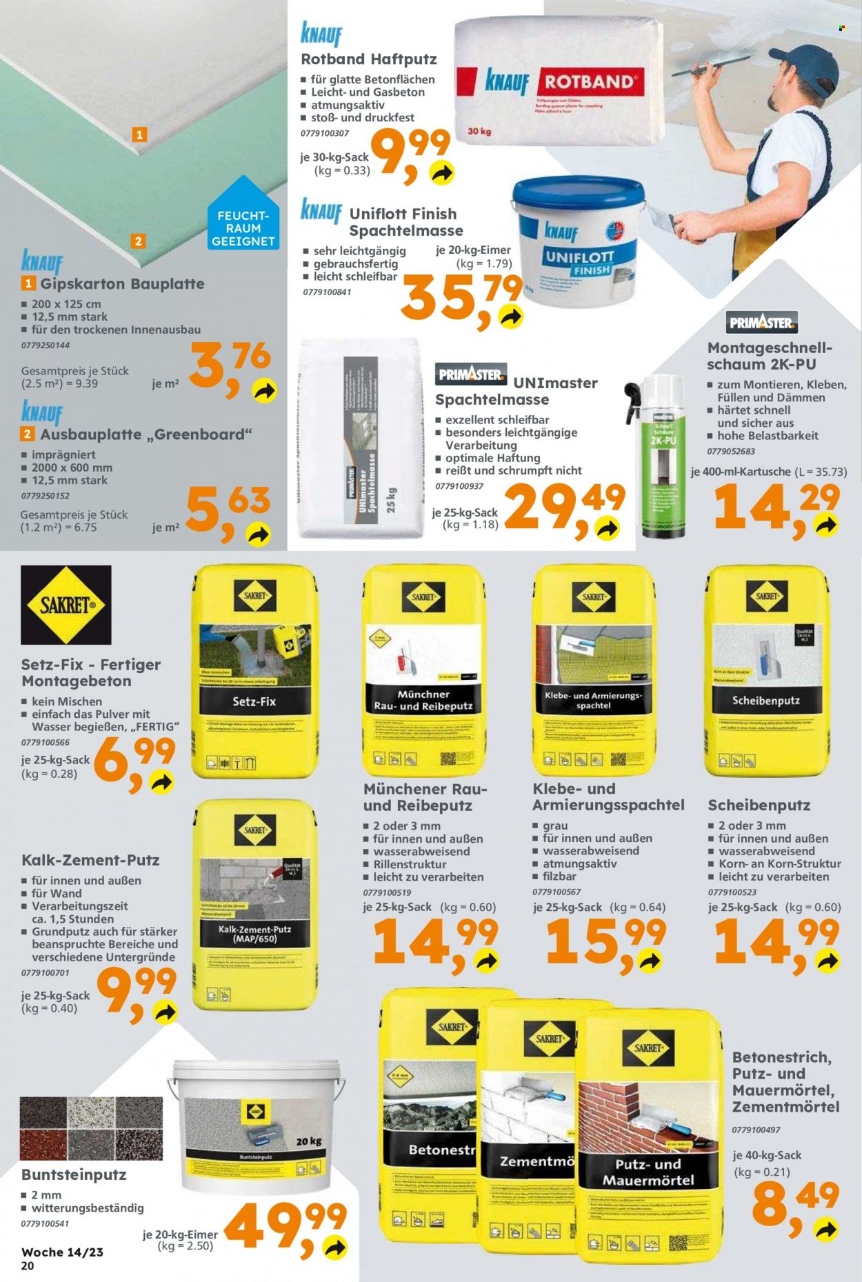 Globus Baumarkt Prospekte  - 3.04.2023 - 8.04.2023. Seite 20