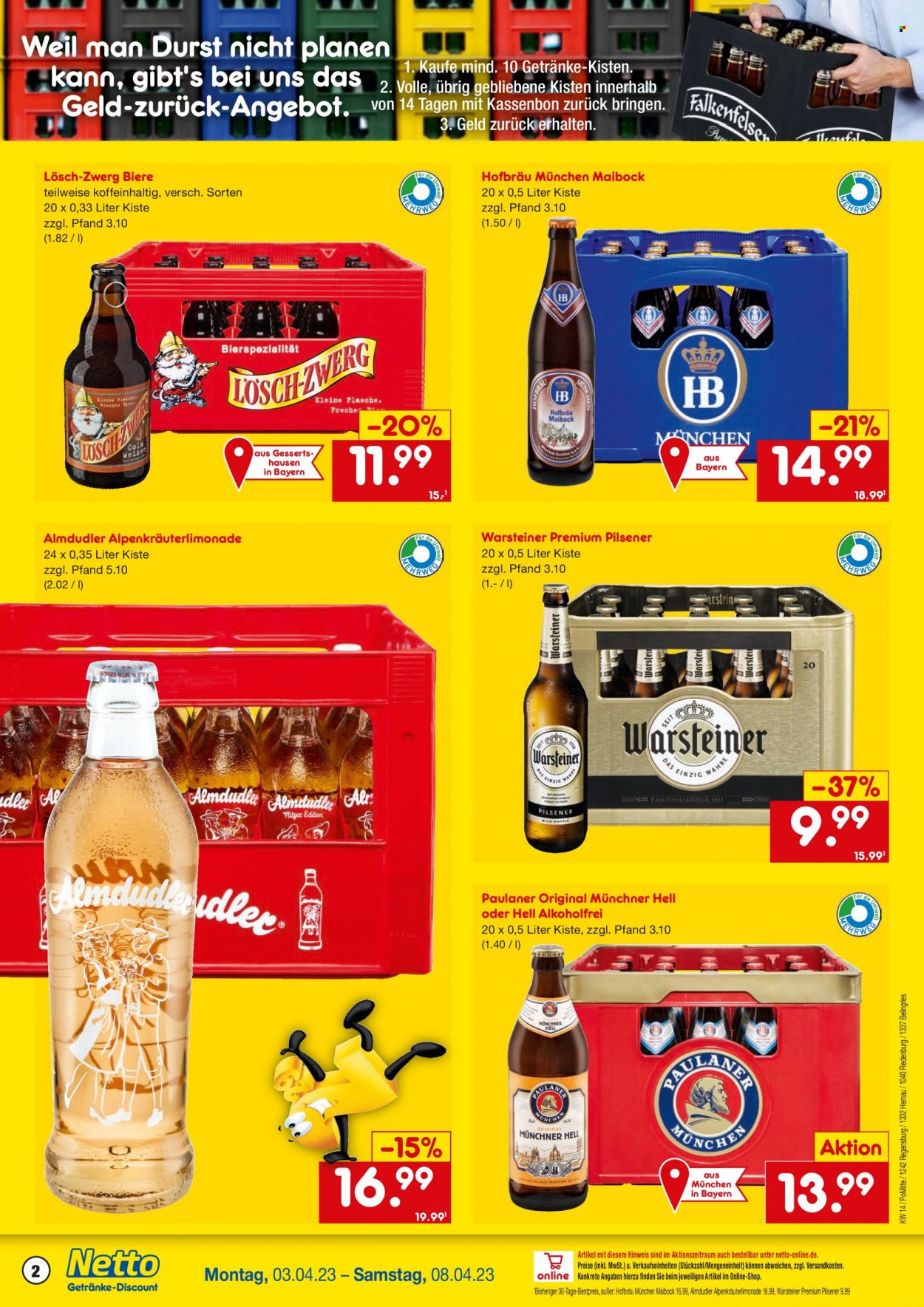 Netto Marken-Discount Prospekte  - 3.04.2023 - 8.04.2023. Seite 2
