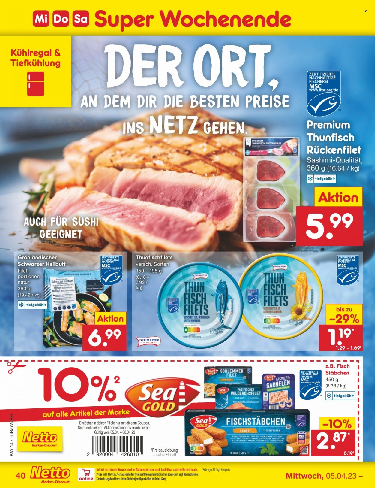 Netto Marken-Discount Prospekte  - 3.04.2023 - 8.04.2023. Seite 40