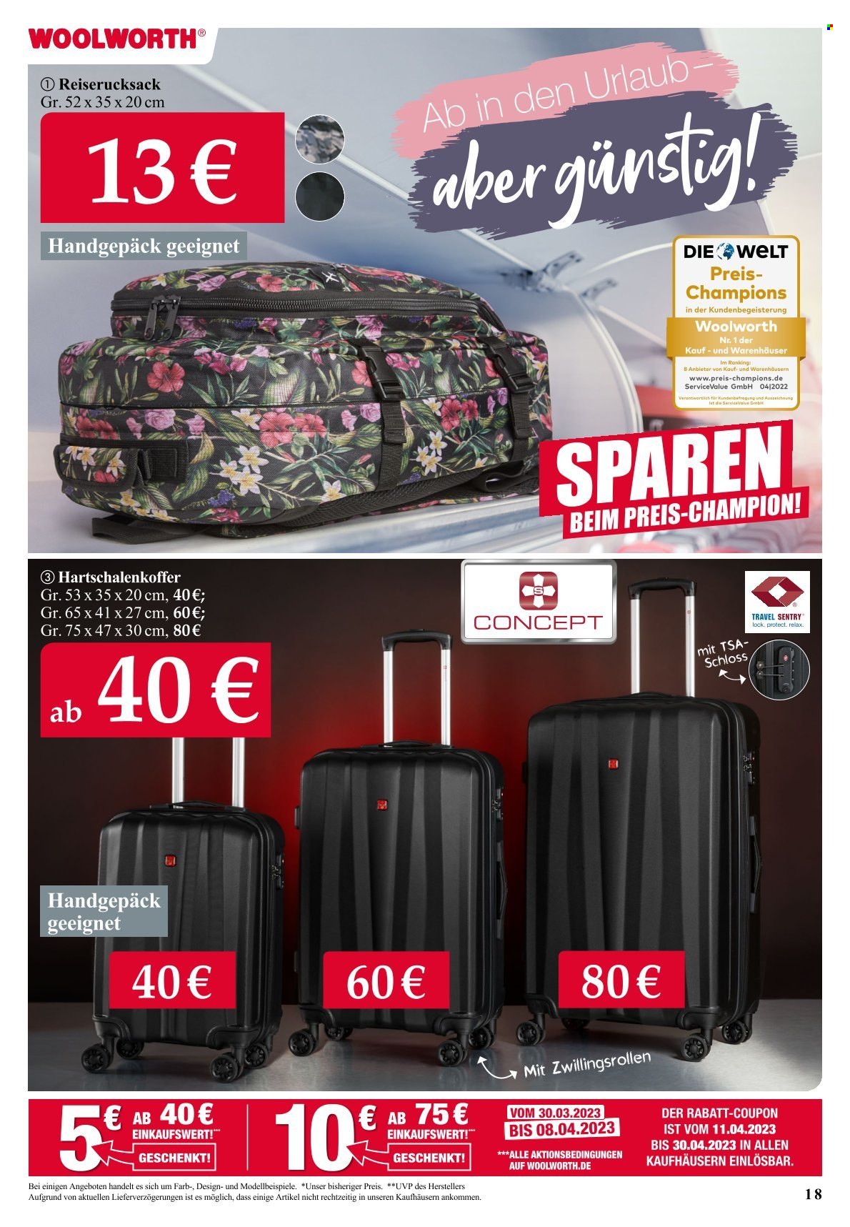 Woolworth Prospekte  - 30.03.2023 - 8.04.2023. Seite 18