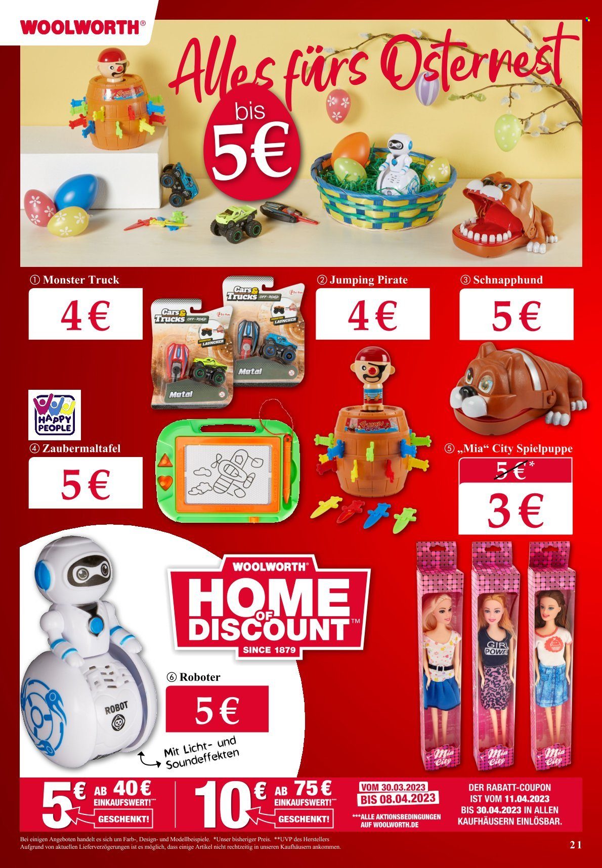 Woolworth Prospekte  - 30.03.2023 - 8.04.2023. Seite 21