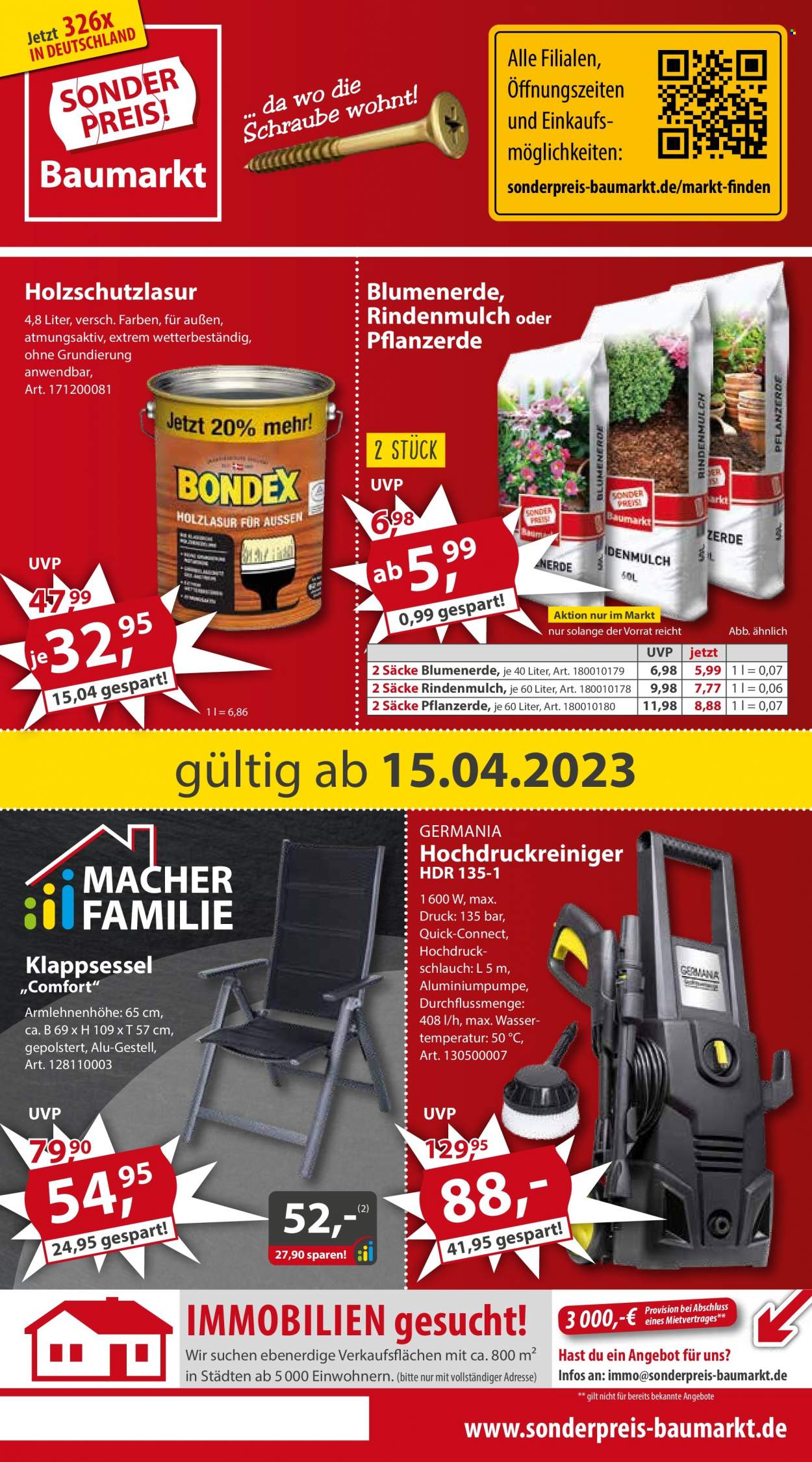 Sonderpreis-Baumarkt Prospekte  - 15.04.2023 - 21.04.2023. Seite 1