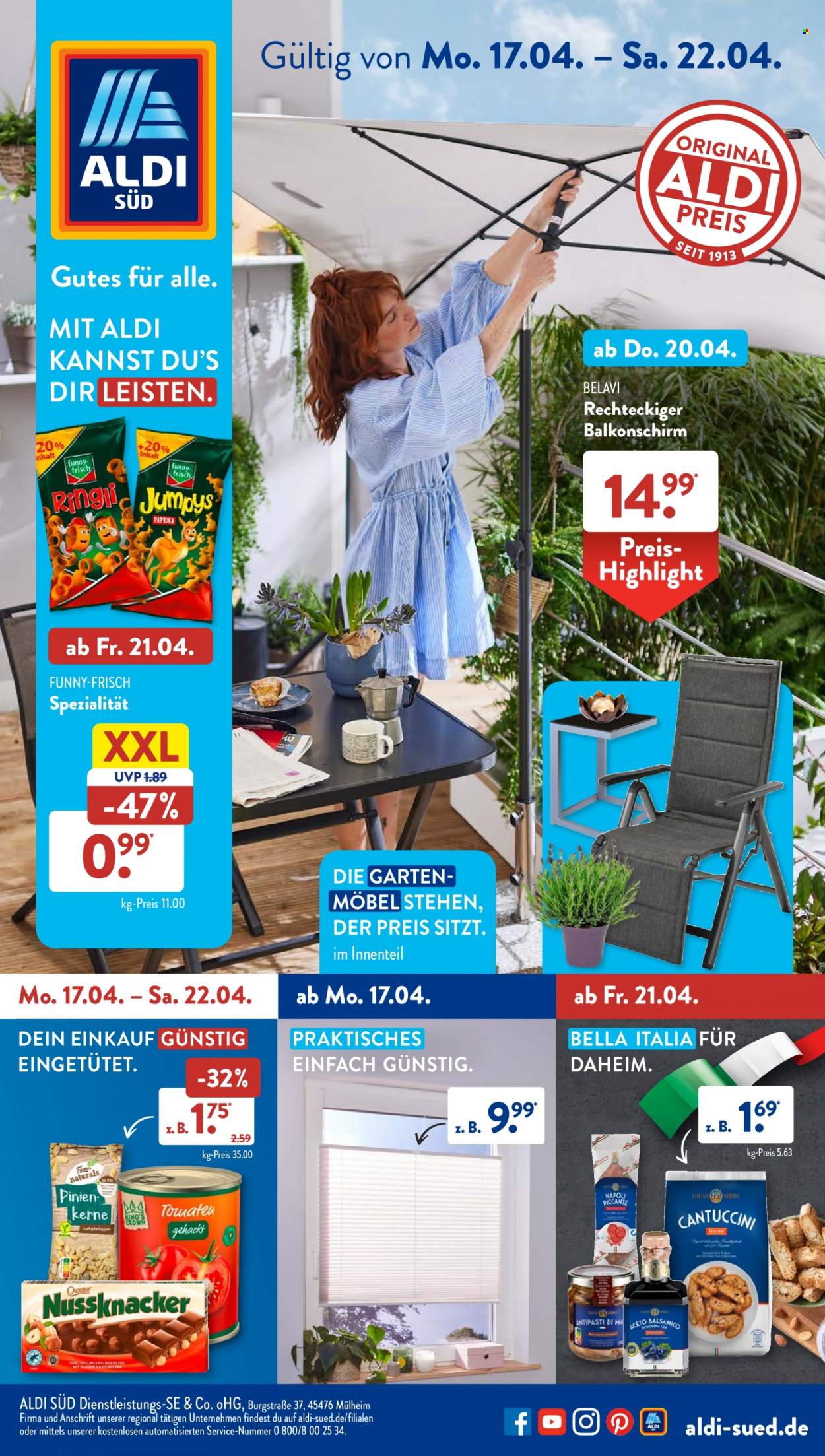 ALDI SÜD Prospekte  - 17.04.2023 - 22.04.2023. Seite 1