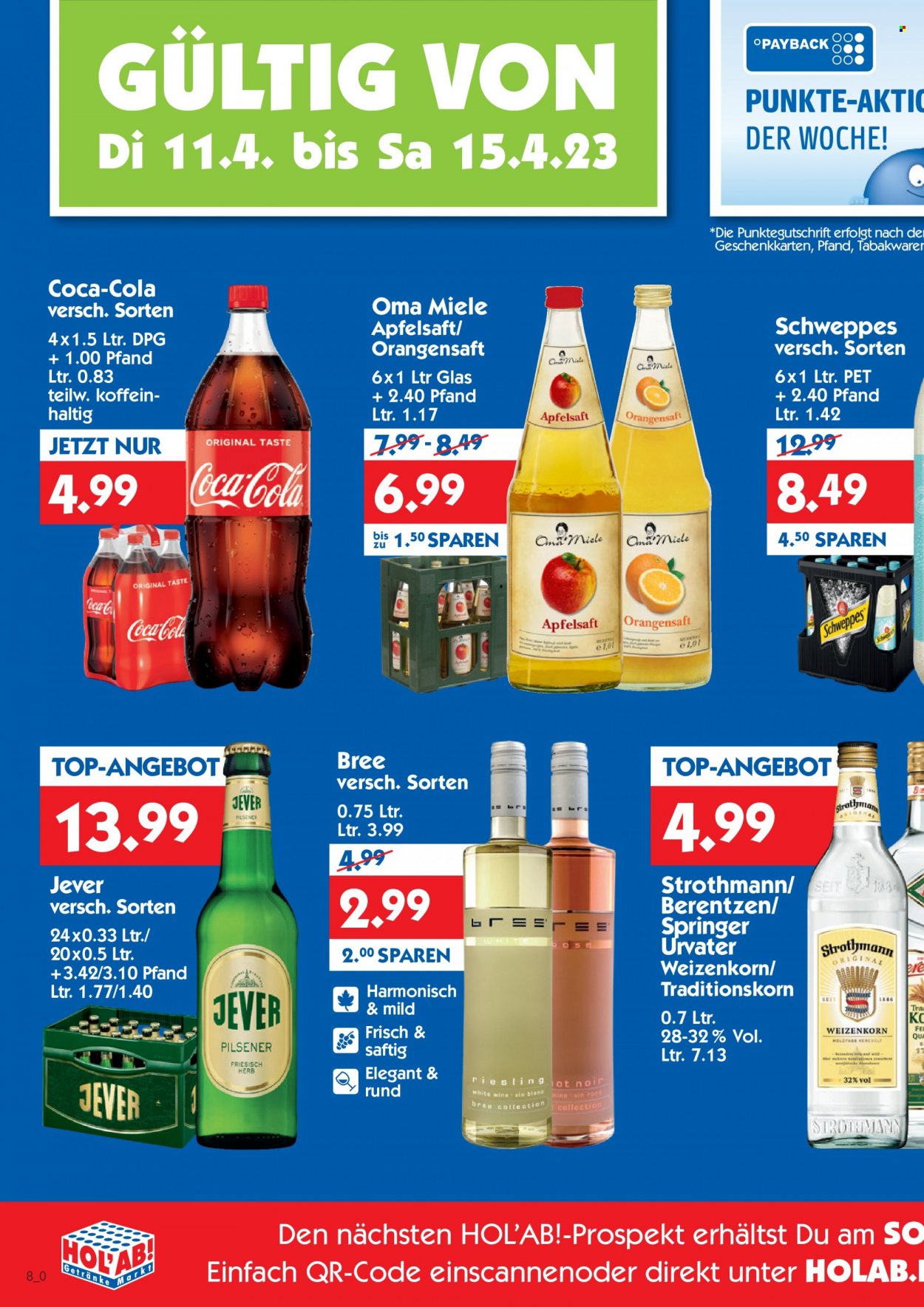 Hol'ab! Getränkemarkt Prospekte  - 11.04.2023 - 15.04.2023. Seite 2