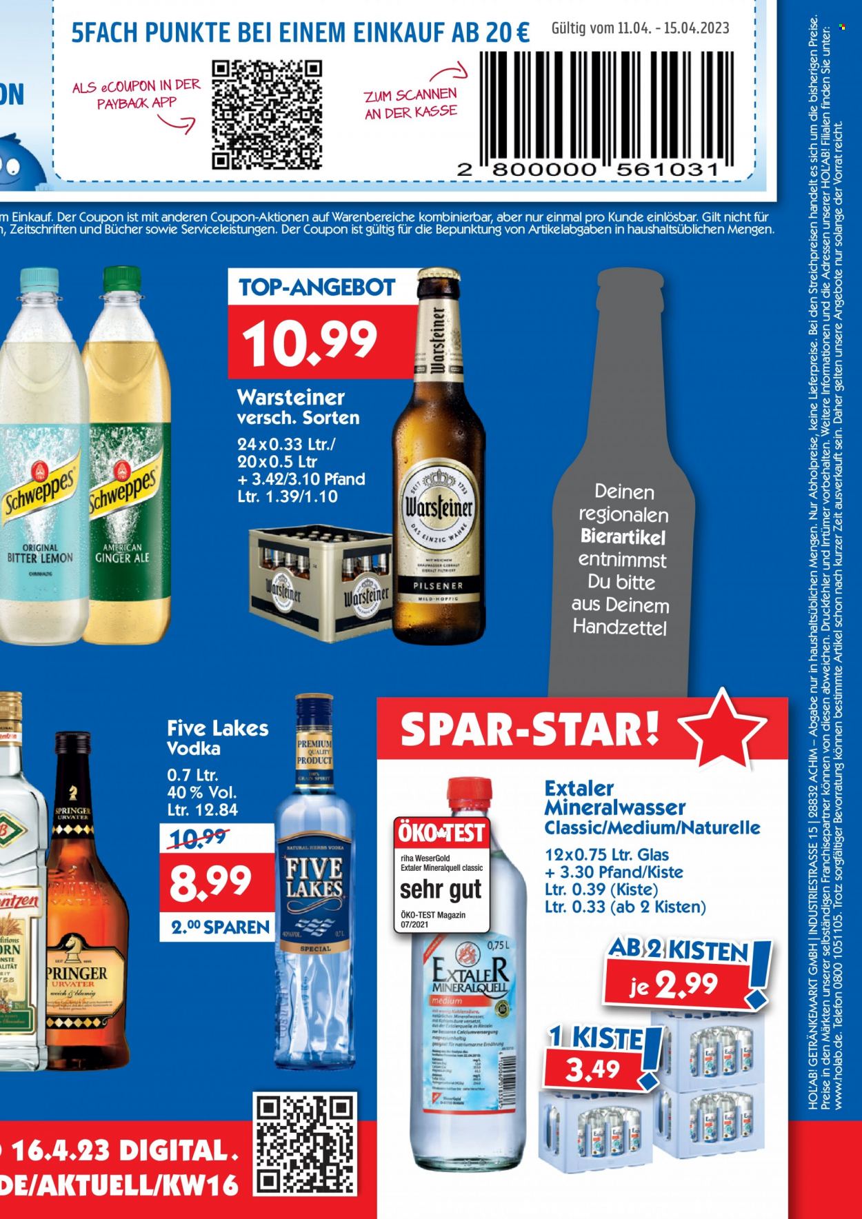 Hol'ab! Getränkemarkt Prospekte  - 11.04.2023 - 15.04.2023. Seite 3