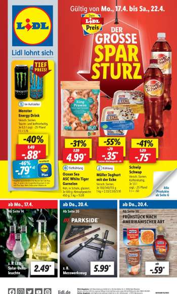 Prospekte Lidl - 17.04.2023 - 22.04.2023.