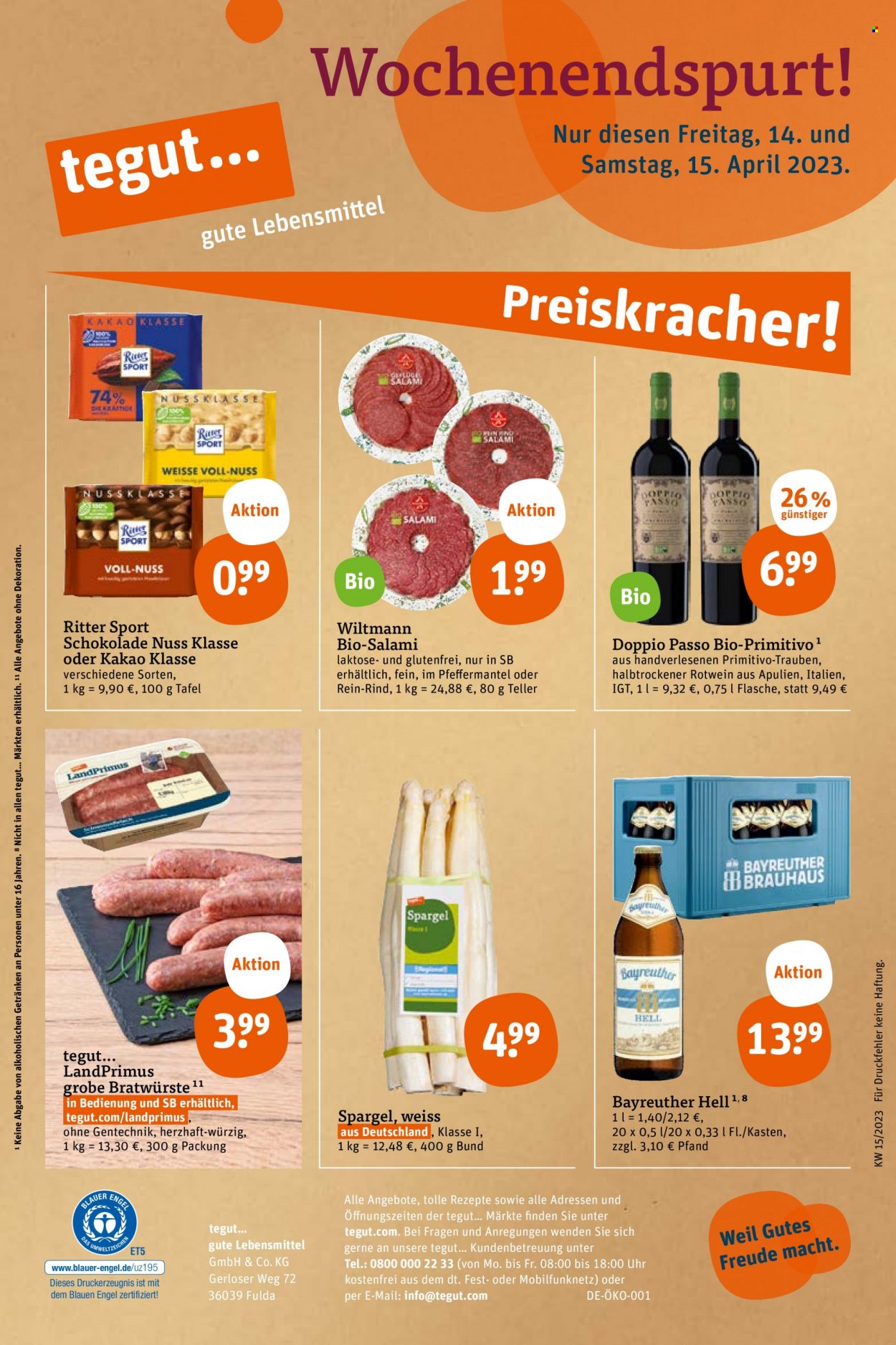 tegut... Prospekte  - 11.04.2023 - 15.04.2023. Seite 26