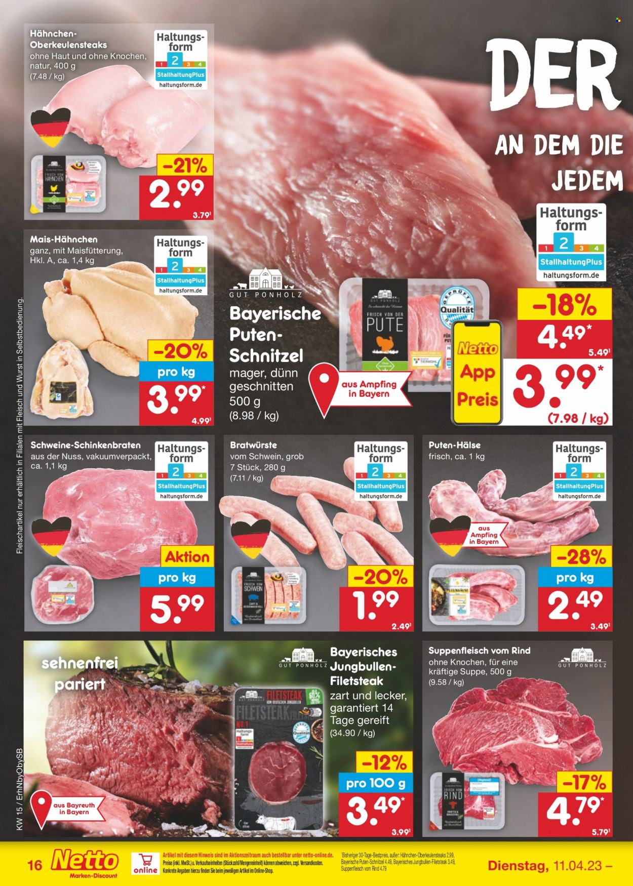 Netto Marken-Discount Prospekte  - 11.04.2023 - 15.04.2023. Seite 16