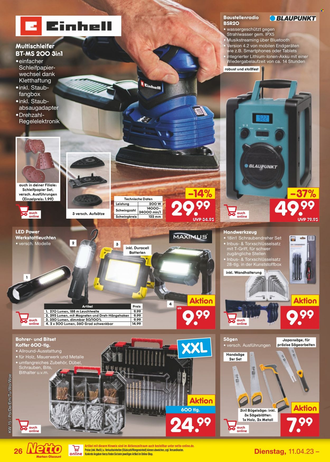 Netto Marken-Discount Prospekte  - 11.04.2023 - 15.04.2023. Seite 26