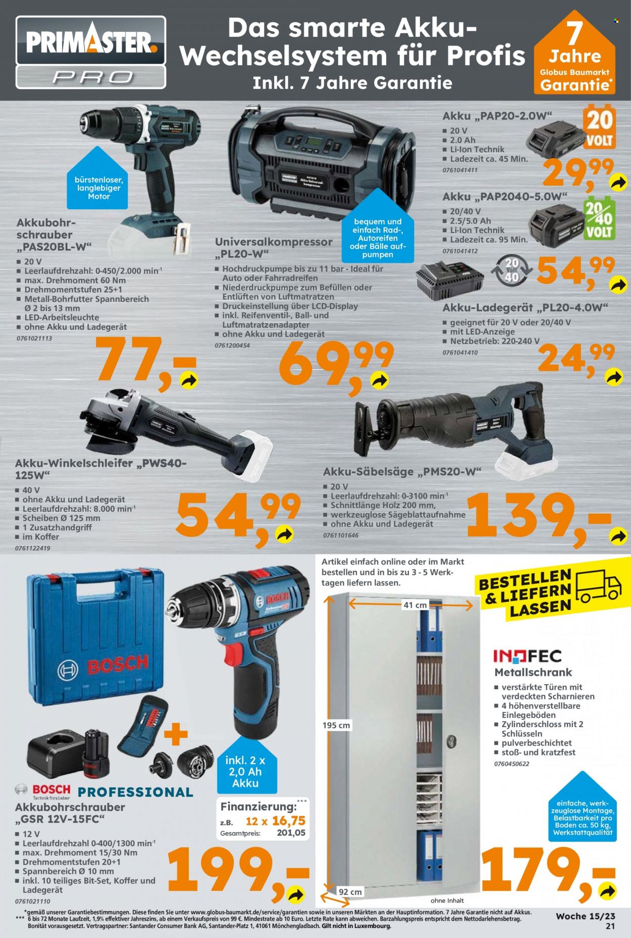 Globus Baumarkt Prospekte  - 10.04.2023 - 15.04.2023. Seite 21