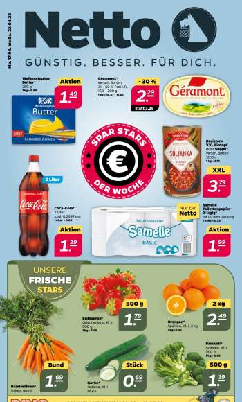 Prospekte Netto - 17.04.2023 - 22.04.2023.