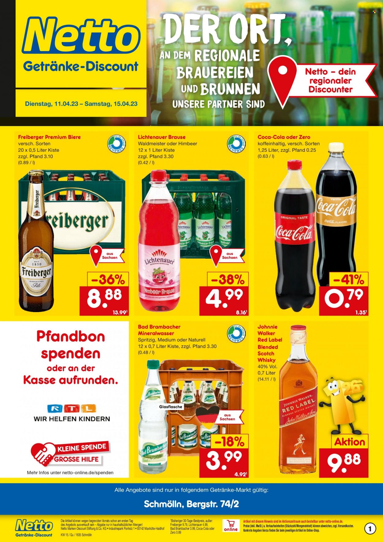 Netto Marken-Discount Prospekte  - 11.04.2023 - 15.04.2023. Seite 1