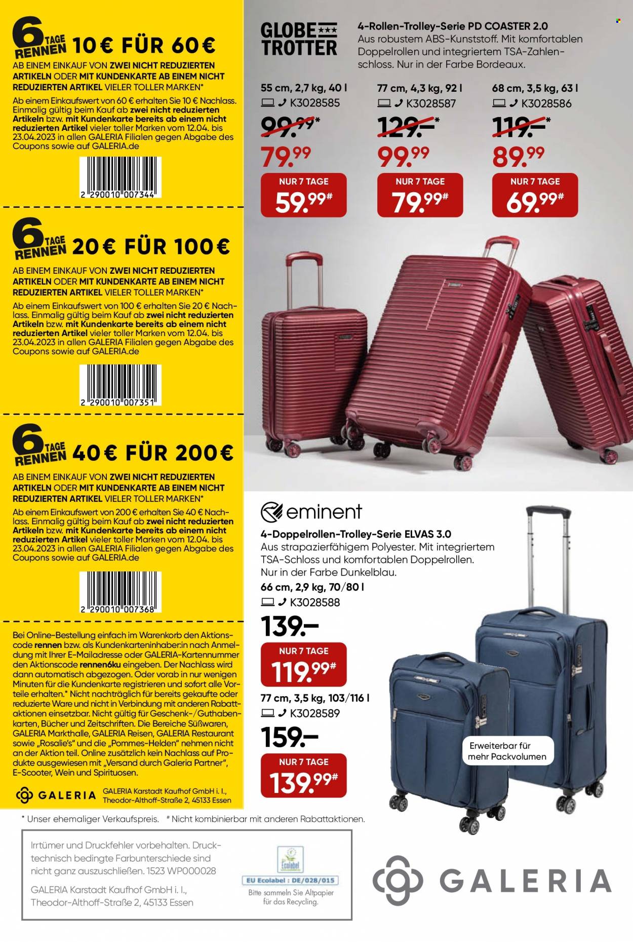GALERIA Karstadt Kaufhof Prospekte  - 12.04.2023 - 18.04.2023. Seite 44