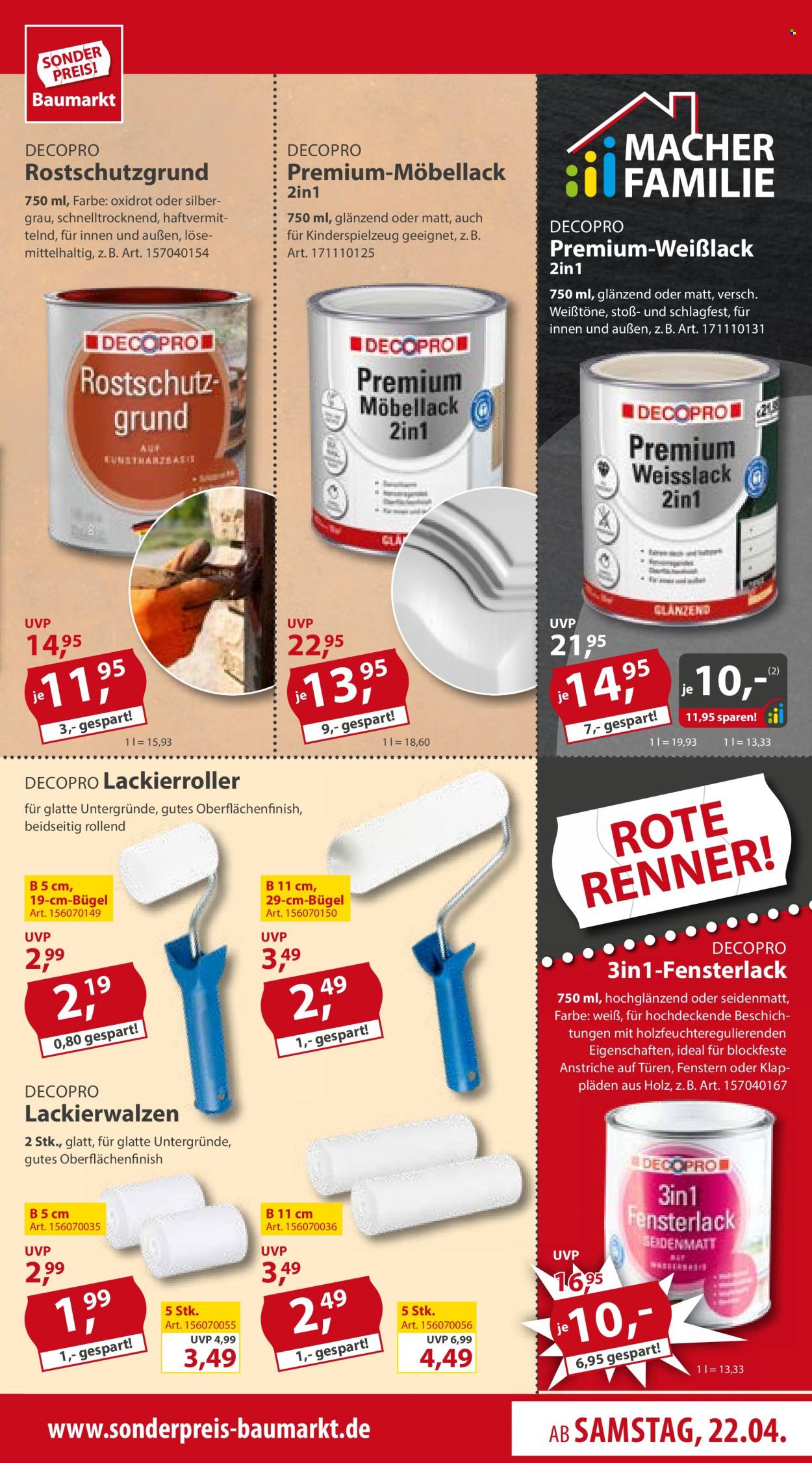 Sonderpreis-Baumarkt Prospekte  - 22.04.2023 - 28.04.2023. Seite 19
