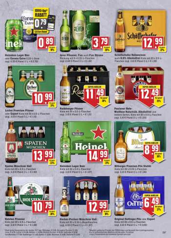 thumbnail - Heineken Lager Bier oder zzgl. 0,25 € Pfand (1 L = € 2,70)