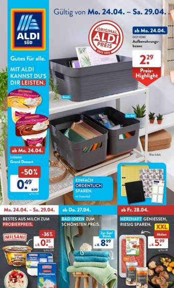 Prospekte ALDI SÜD - 24.04.2023 - 29.04.2023.