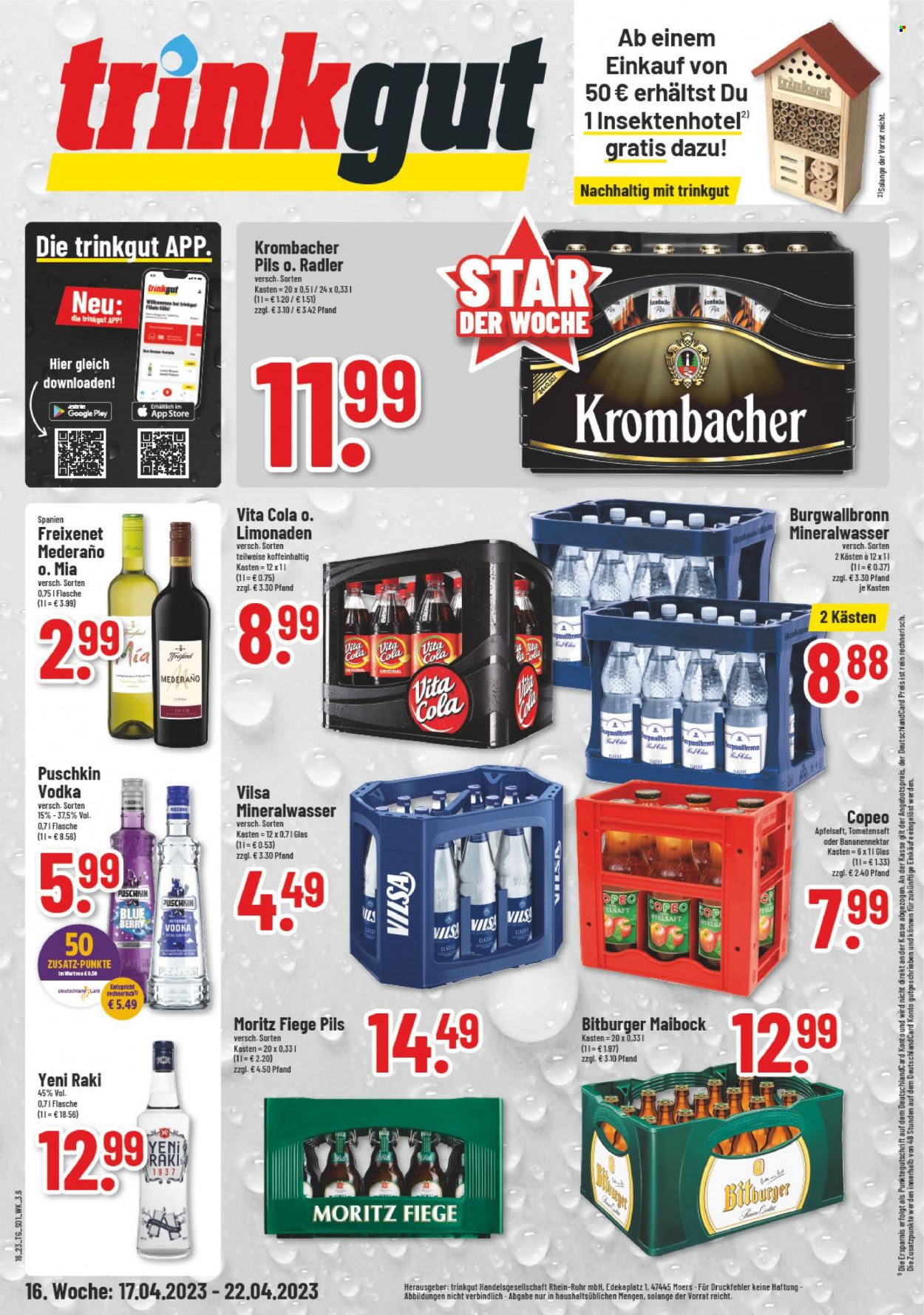 trinkgut Prospekte  - 17.04.2023 - 22.04.2023. Seite 1