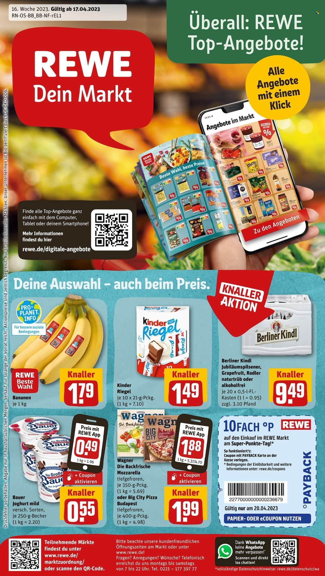 REWE Prospekte  - 17.04.2023 - 22.04.2023. Seite 1