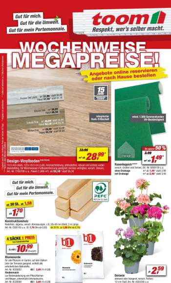 Prospekte toom Baumarkt - 22.04.2023 - 28.04.2023.