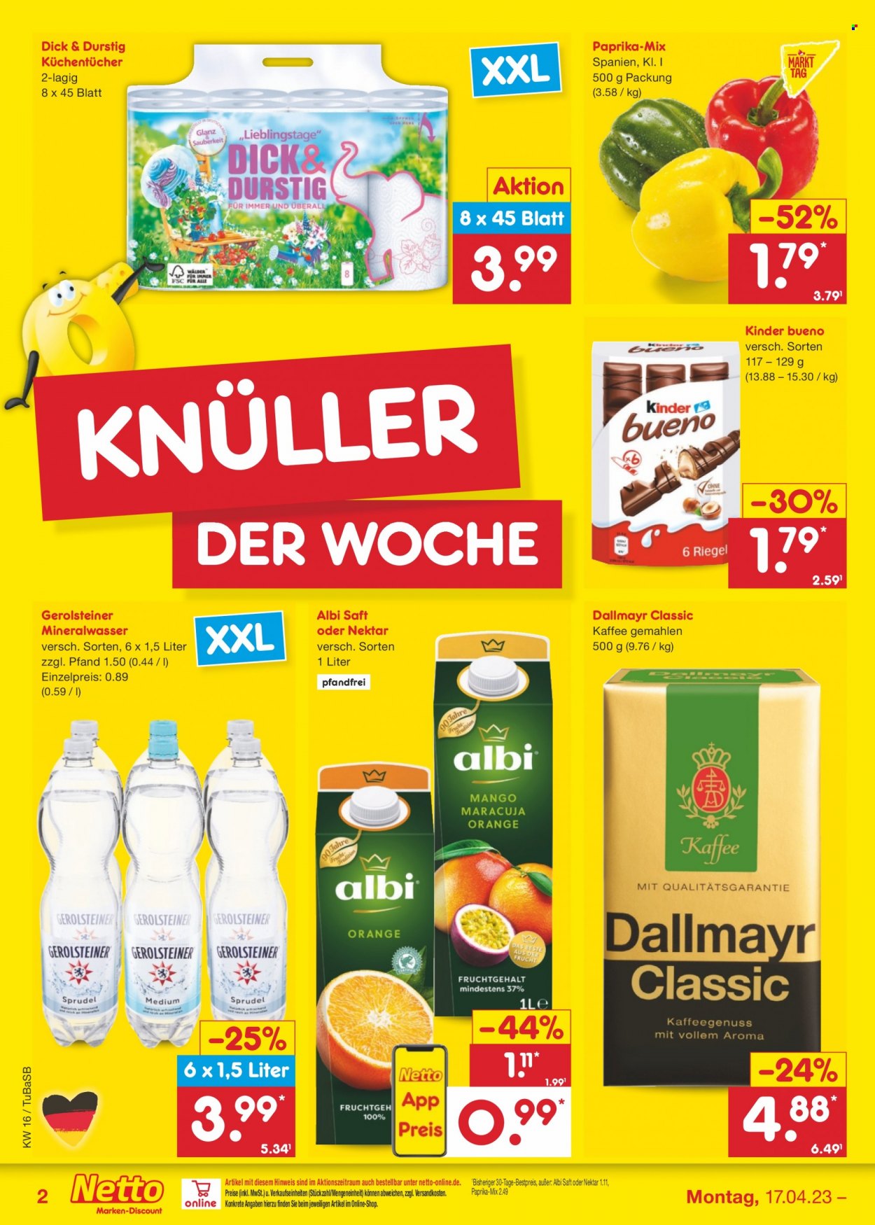 Netto Marken-Discount Prospekte  - 17.04.2023 - 22.04.2023. Seite 2