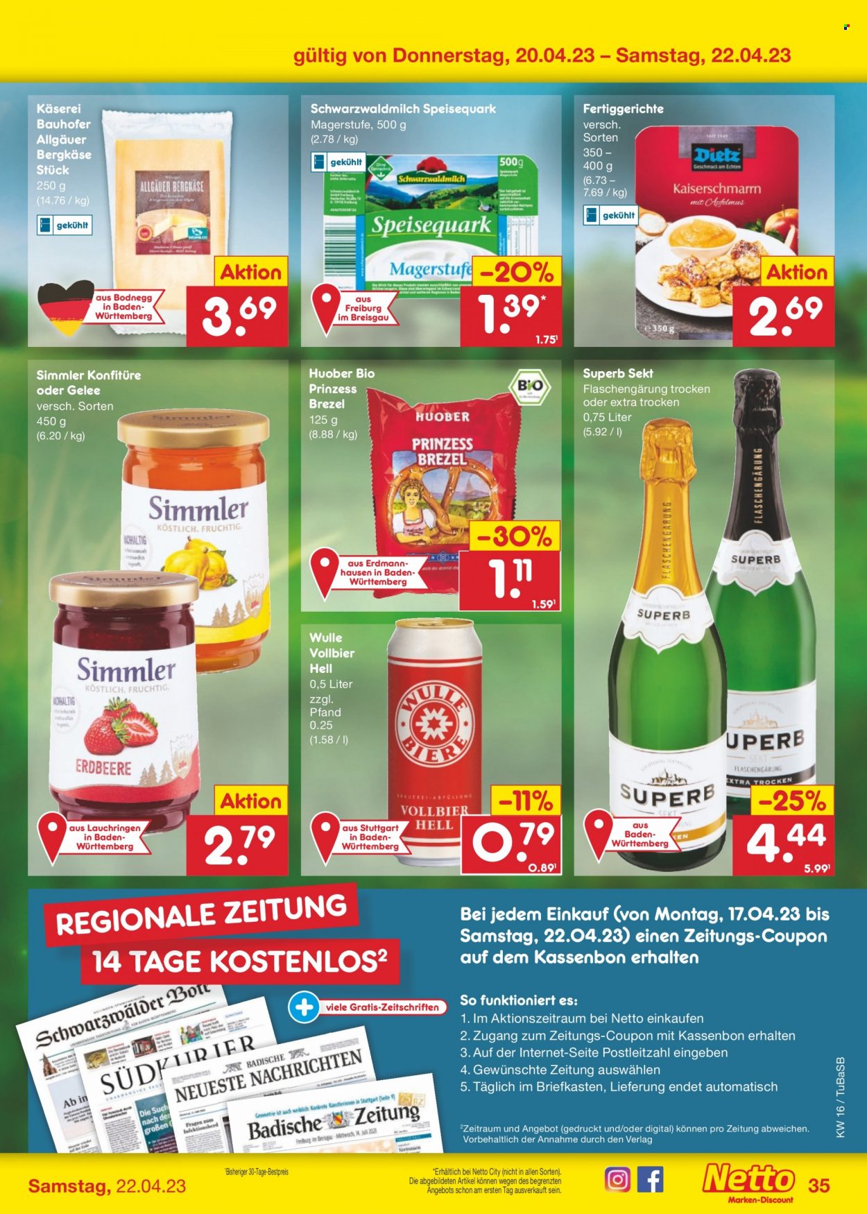 Netto Marken-Discount Prospekte  - 17.04.2023 - 22.04.2023. Seite 35