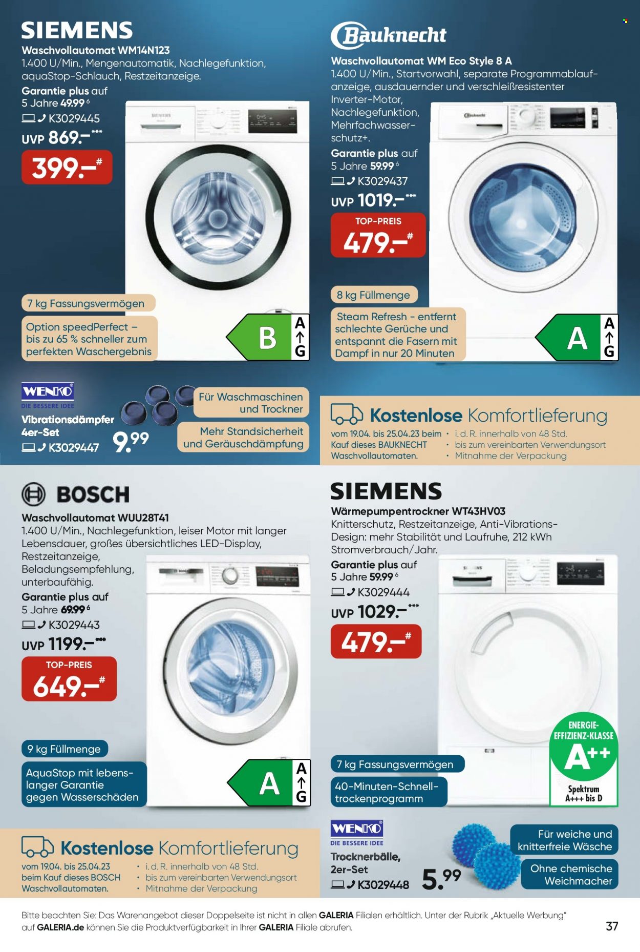 GALERIA Karstadt Kaufhof Prospekte  - 19.04.2023 - 25.04.2023. Seite 37