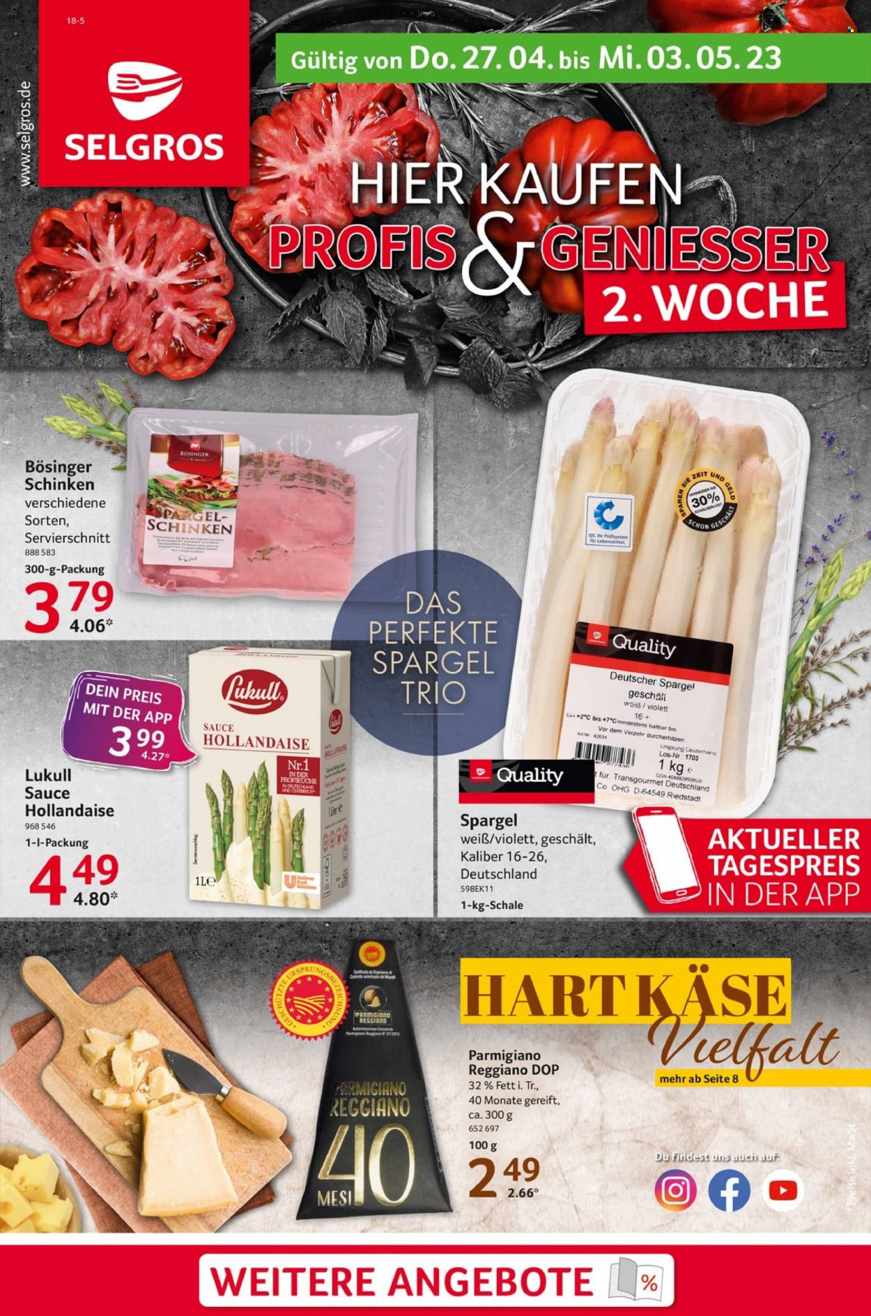 Selgros Prospekte  - 27.04.2023 - 3.05.2023. Seite 1