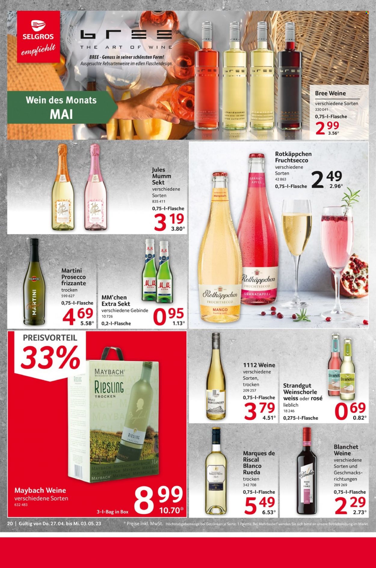 Selgros Prospekte  - 27.04.2023 - 3.05.2023. Seite 20
