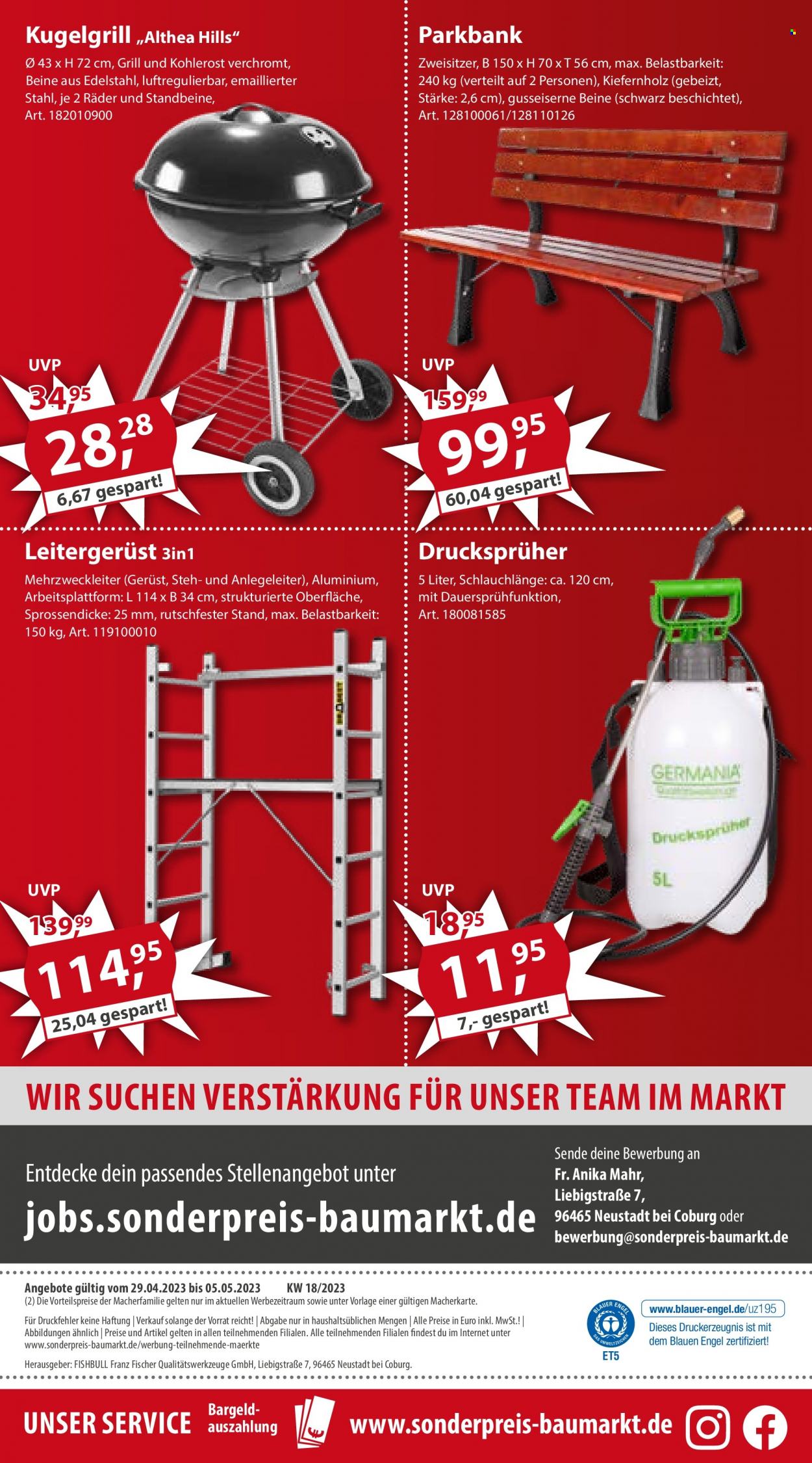Sonderpreis-Baumarkt Prospekte  - 29.04.2023 - 5.05.2023. Seite 24