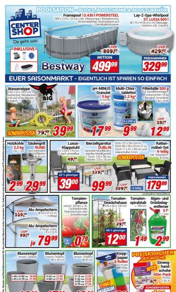 Prospekte CENTERSHOP - 24.04.2023 - 29.04.2023.
