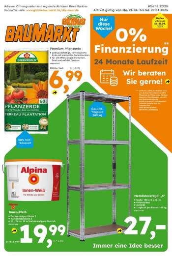 Prospekte Globus Baumarkt - 24.04.2023 - 29.04.2023.