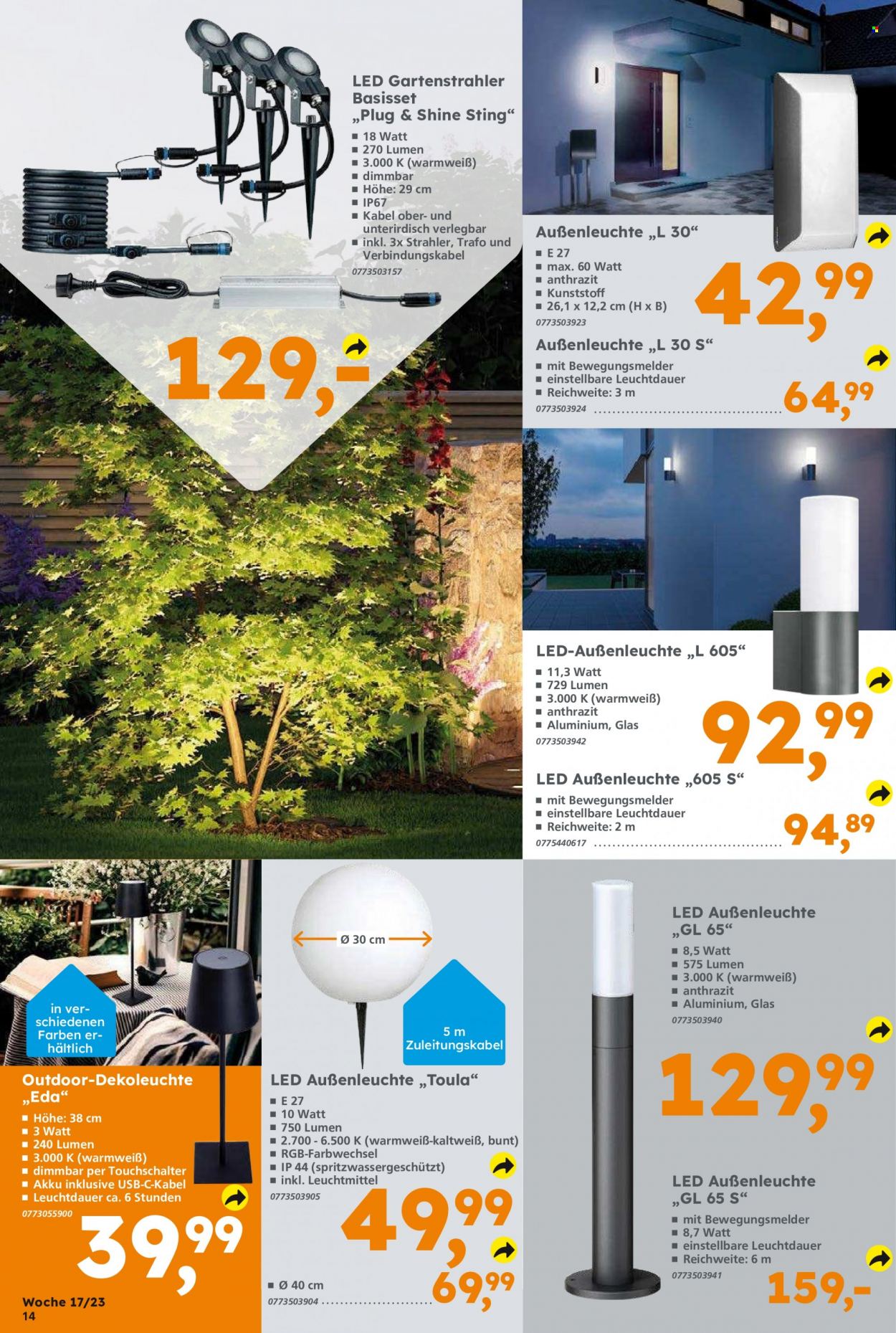 Globus Baumarkt Prospekte  - 24.04.2023 - 29.04.2023. Seite 14