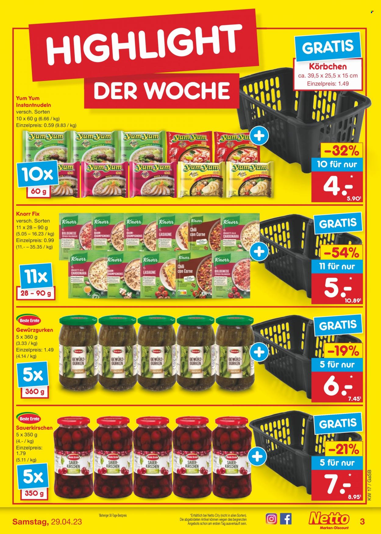 Netto Marken-Discount Prospekte  - 24.04.2023 - 29.04.2023. Seite 3