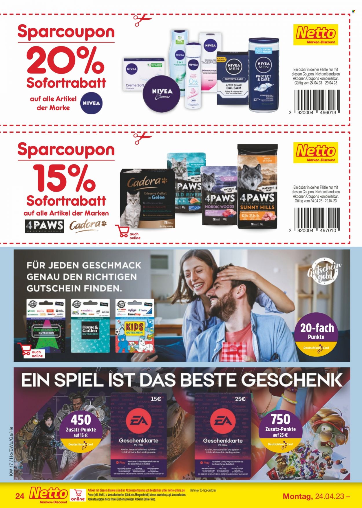 Netto Marken-Discount Prospekte  - 24.04.2023 - 29.04.2023. Seite 24