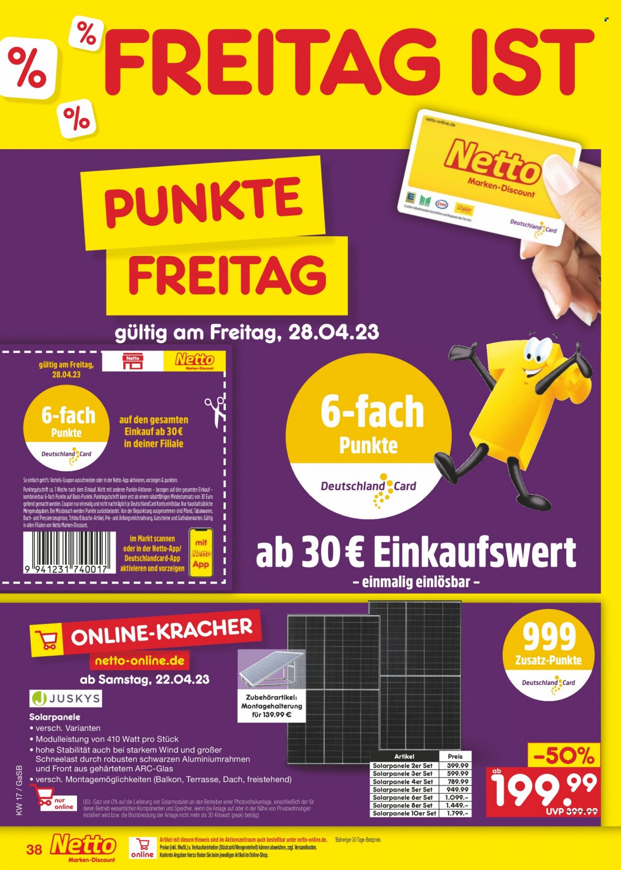Netto Marken-Discount Prospekte  - 24.04.2023 - 29.04.2023. Seite 38