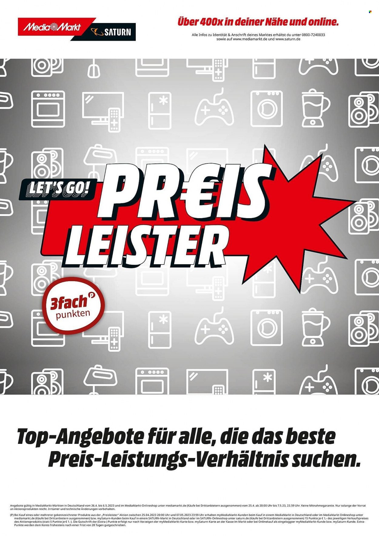 MediaMarkt Prospekte  - 26.04.2023 - 6.05.2023. Seite 1