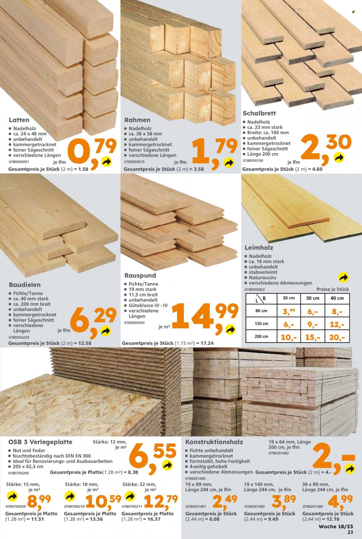 Globus Baumarkt Prospekte  - 1.05.2023 - 6.05.2023. Seite 23
