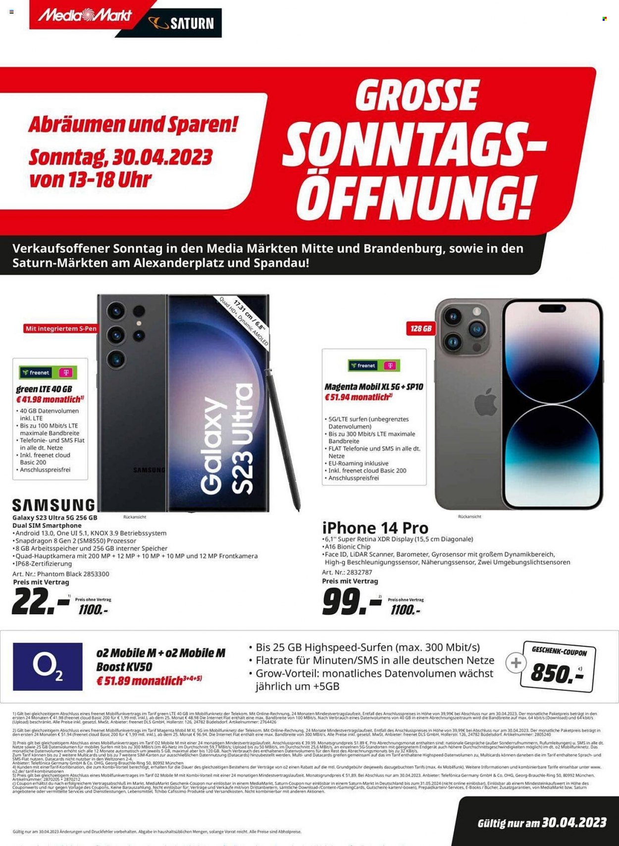 MediaMarkt Prospekte  - 30.04.2023 - 7.05.2023. Seite 1