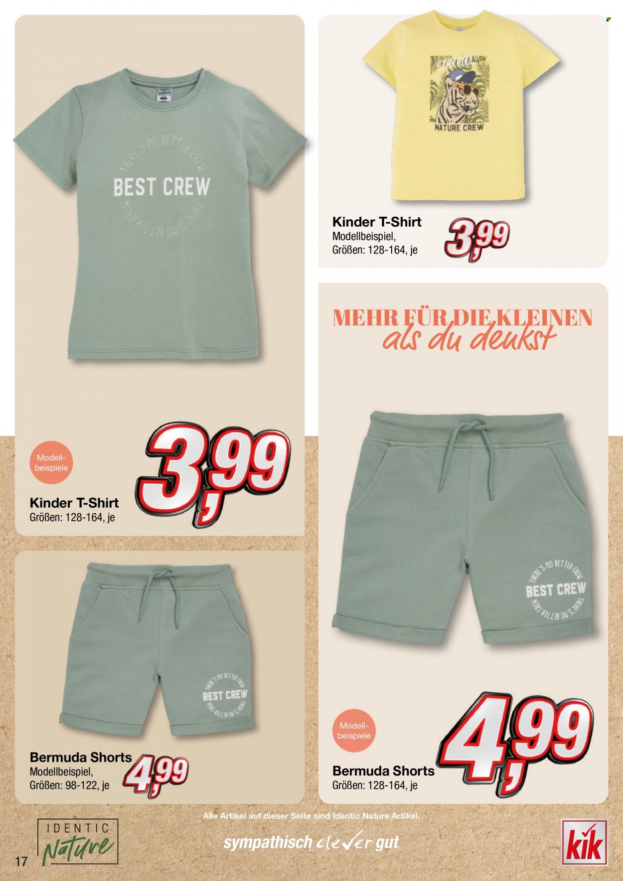 thumbnail - Prospekte Kik - 5.05.2023 - 4.06.2023 - Produkte in Aktion - Shorts, Shirt, Kinder-T-Shirt, T-Shirt. Seite 17.