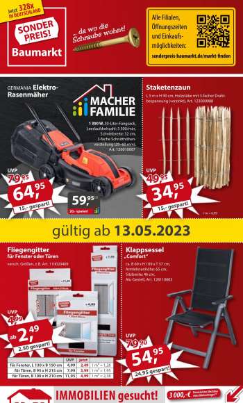 Prospekte Sonderpreis-Baumarkt - 13.05.2023 - 19.05.2023.