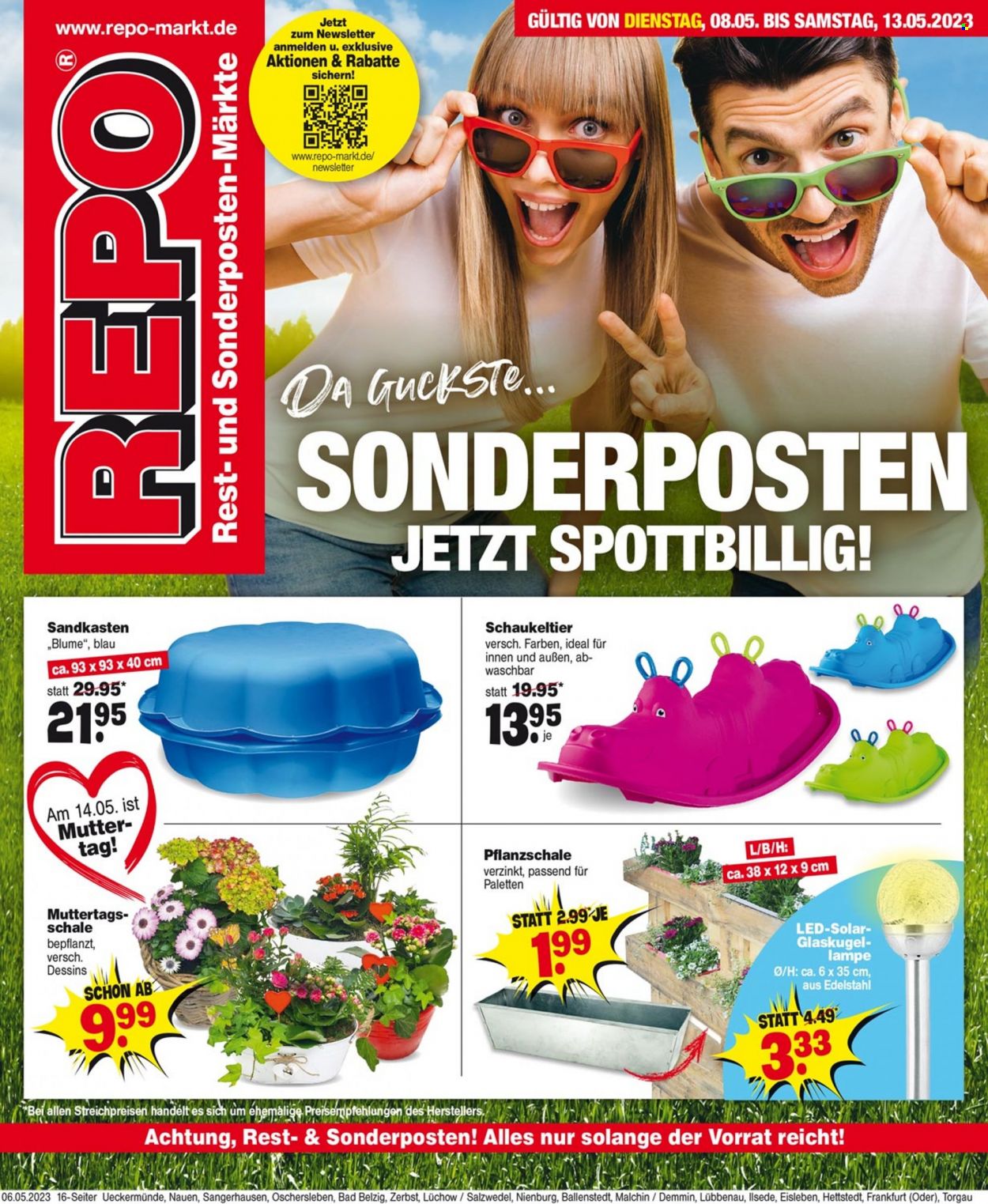 Repo Prospekte  - 8.05.2023 - 13.05.2023. Seite 1