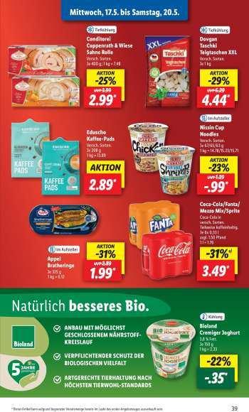 thumbnail - Eduscho Kaffee-Pads Versch. Sorten. Je 208 g 1 kg = 13.89