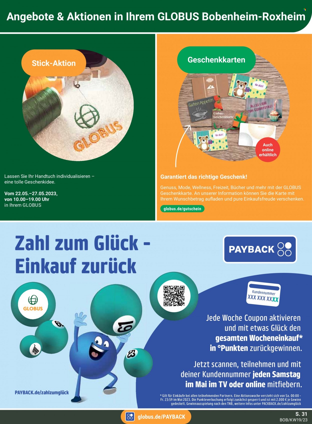 Globus Prospekte  - 8.05.2023 - 13.05.2023. Seite 31