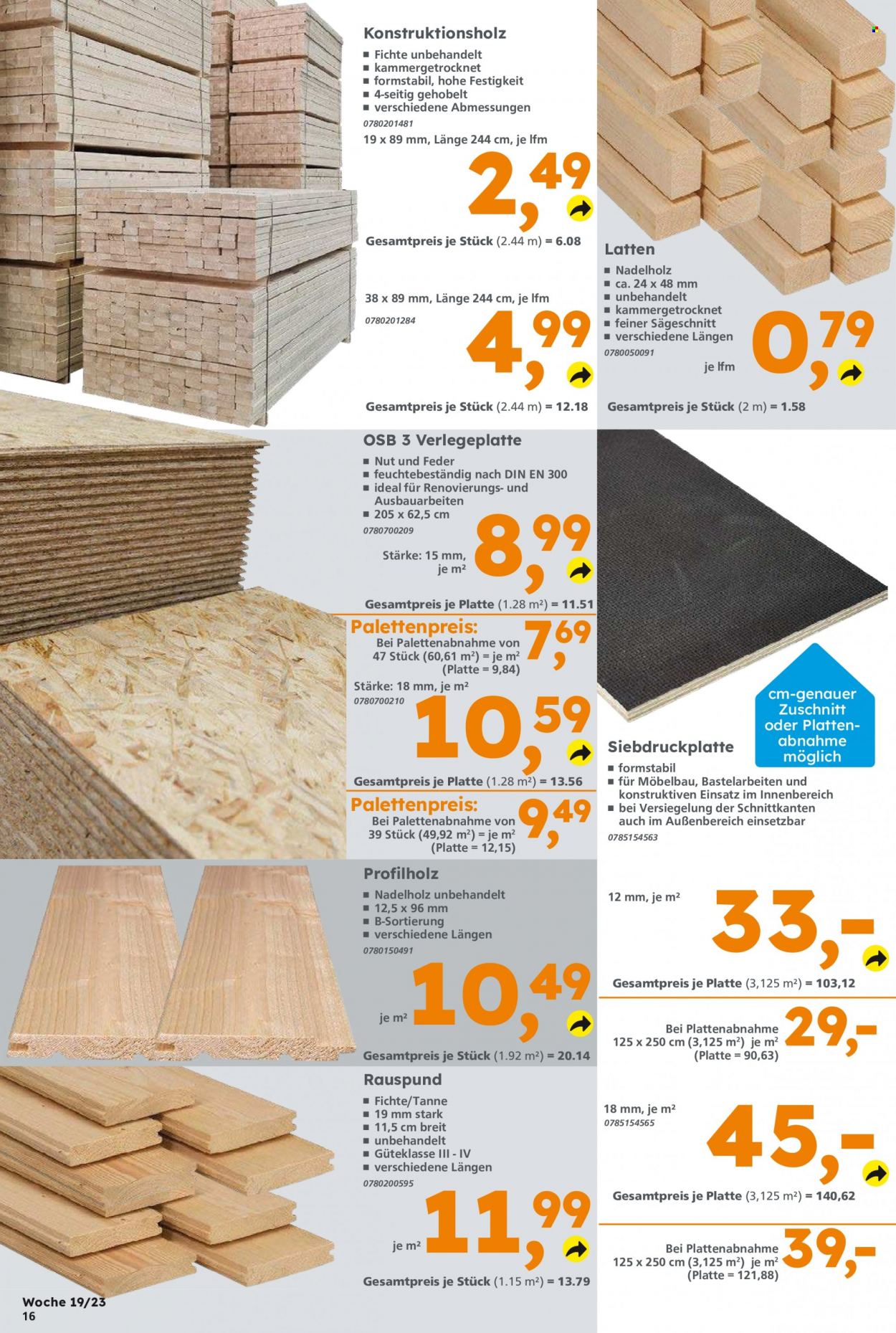Globus Baumarkt Prospekte  - 8.05.2023 - 13.05.2023. Seite 16
