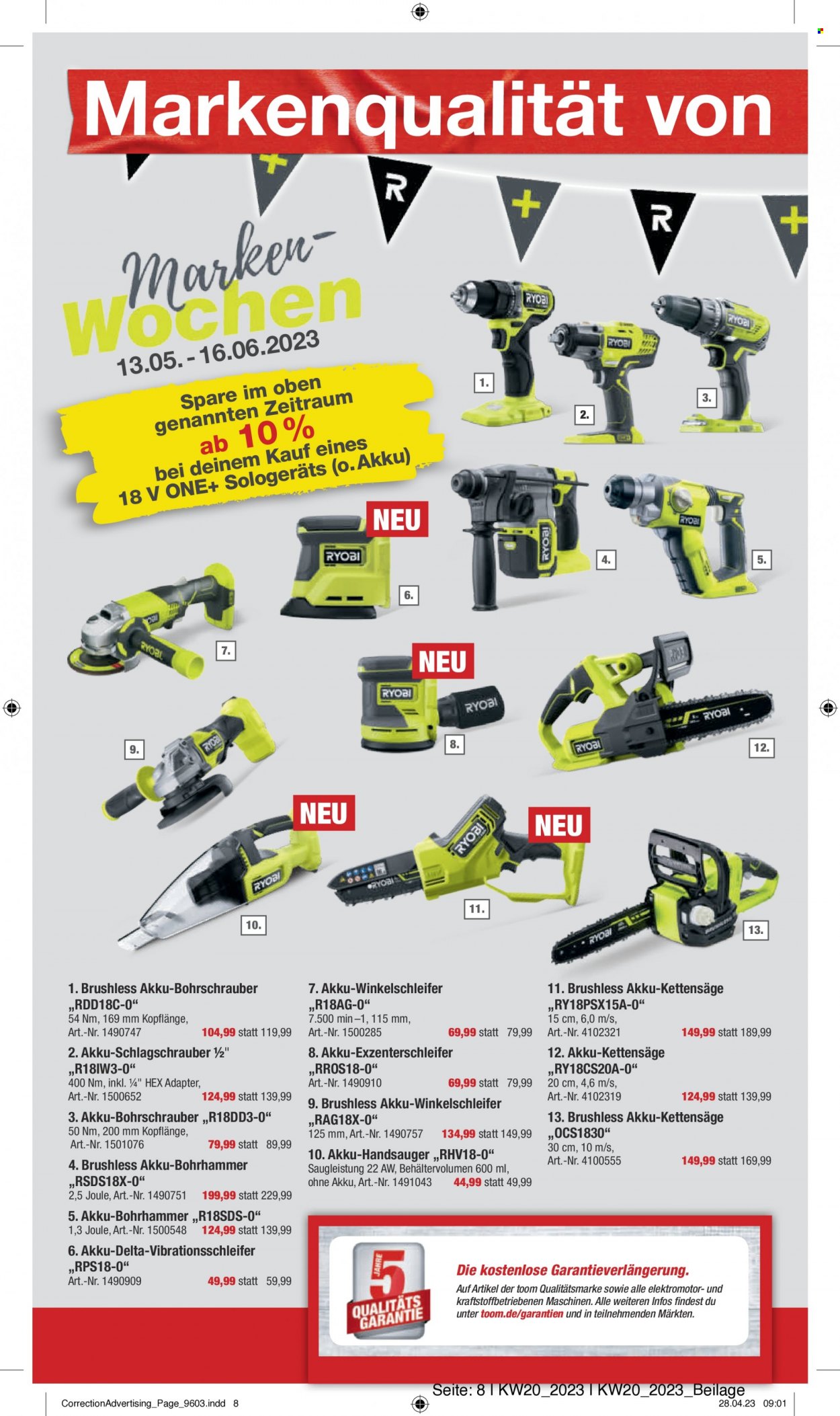 toom Baumarkt Prospekte  - 13.05.2023 - 19.05.2023. Seite 8
