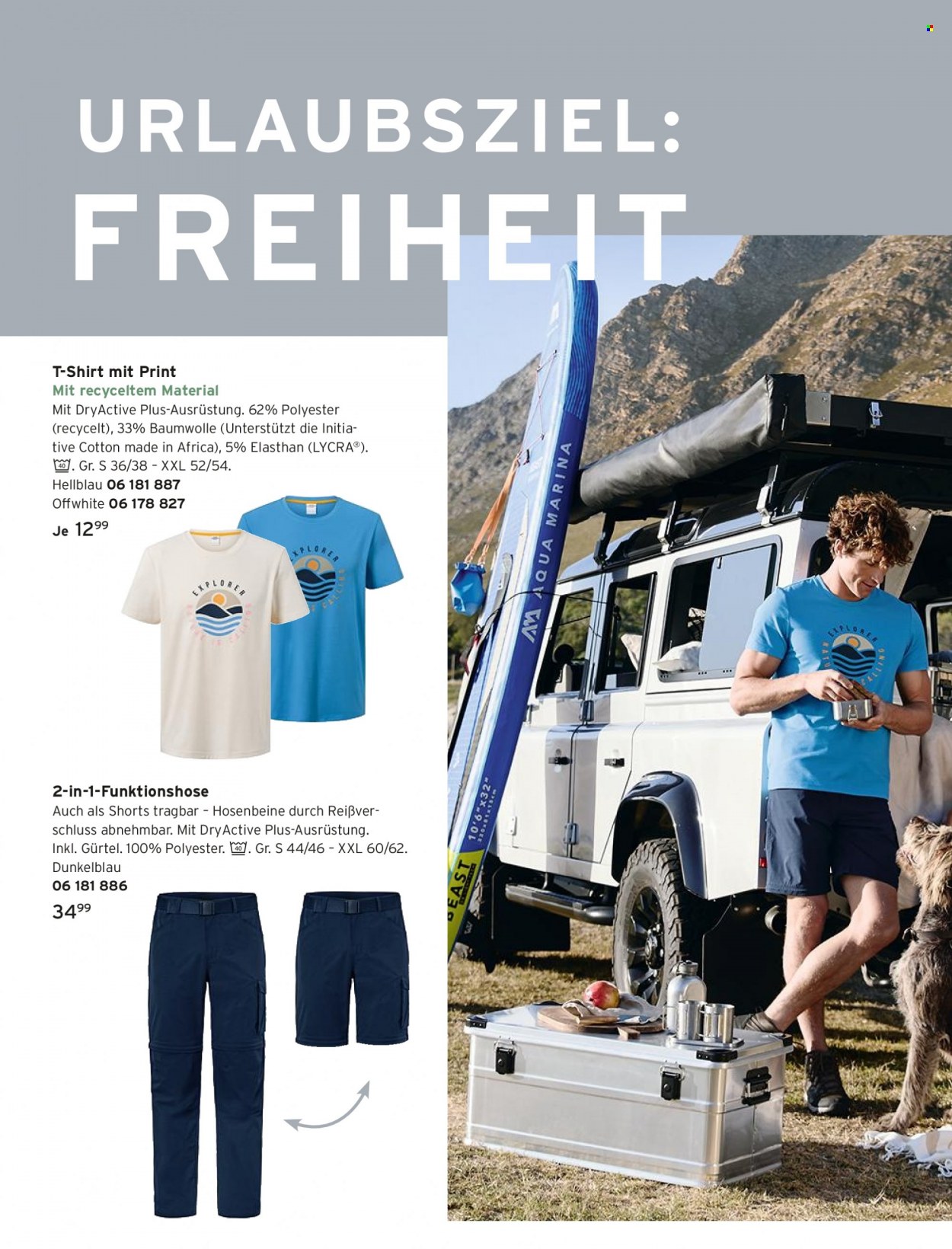 thumbnail - Prospekte Tchibo - Produkte in Aktion - Shorts, Trekkinghose, Shirt, T-Shirt, Gürtel. Seite 4.