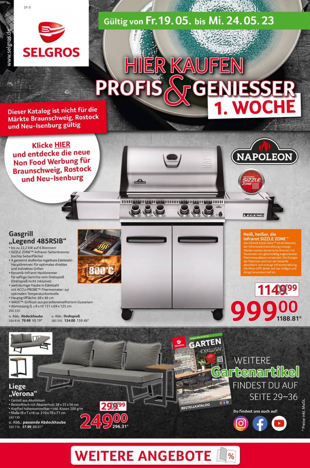 Selgros Prospekte  - 19.05.2023 - 24.05.2023. Seite 1